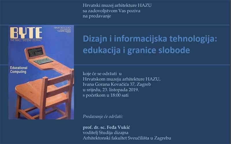 Predavanje Feđe Vukića o dizajnu i informacijskoj tehnologiji