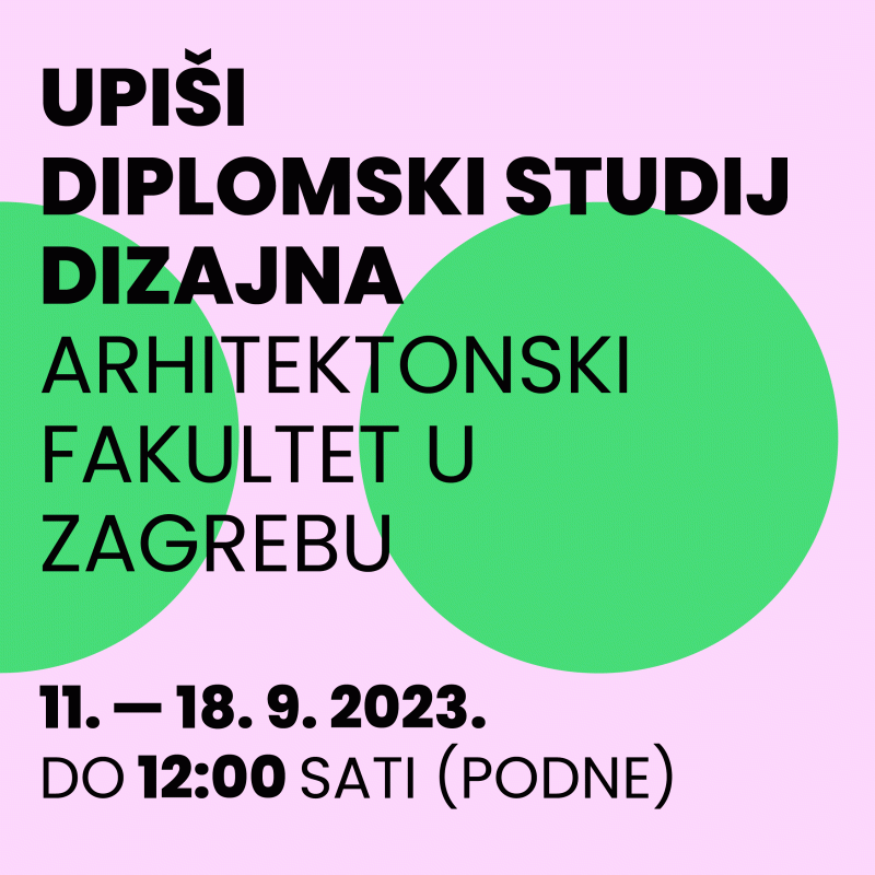 Upiši diplomski Studij dizajna!